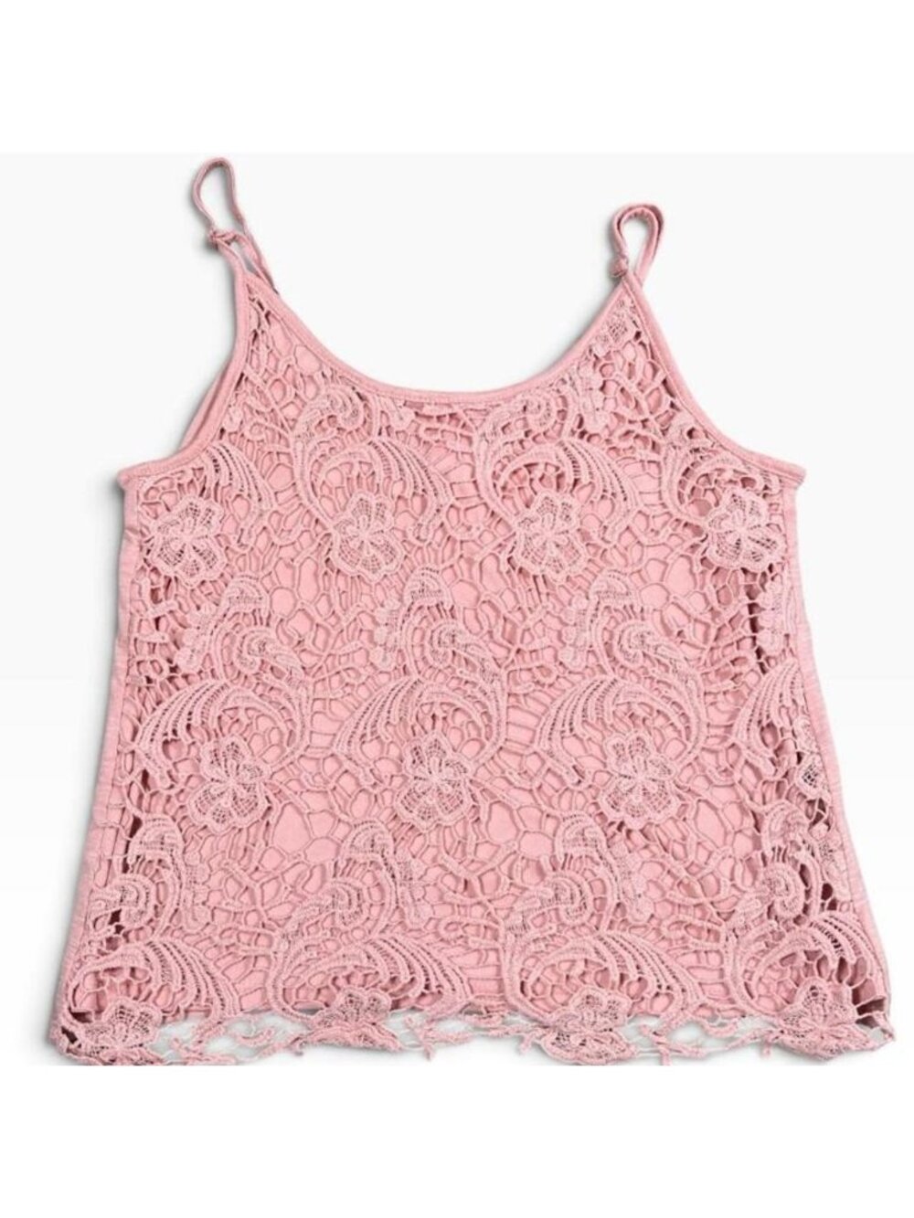 Gorgeous Soft Pink Crochet Lace